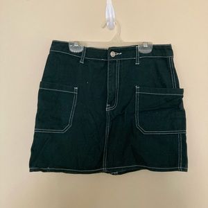 Forever 21 Green Denim Skirt